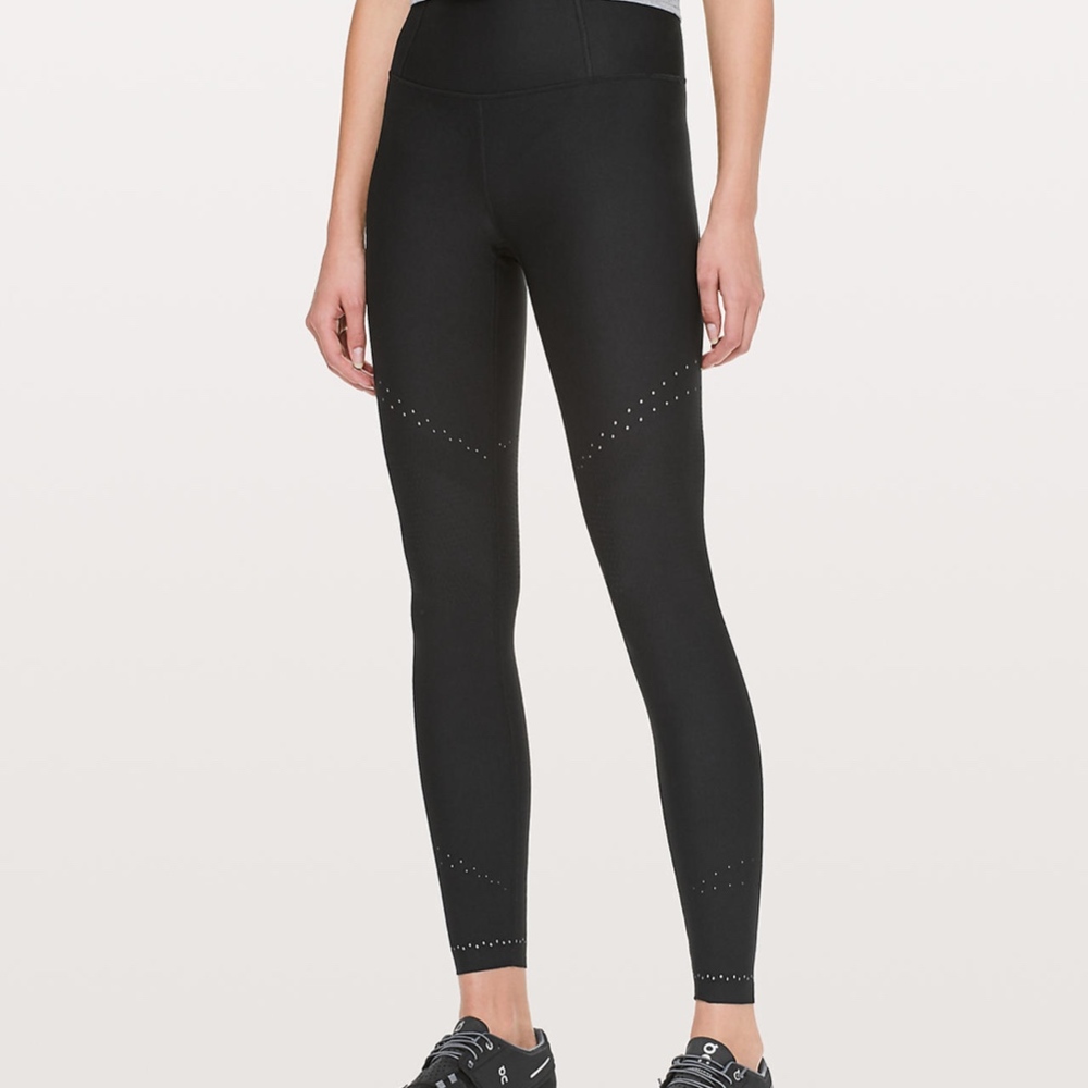 NWT Lululemon High Rise Black Zoned In Legging - Picture 7 of 8